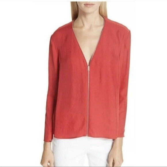 Rag & Bone Vanessa Top Jacket Red Zip Medium NEW NWT - Picture 12 of 12